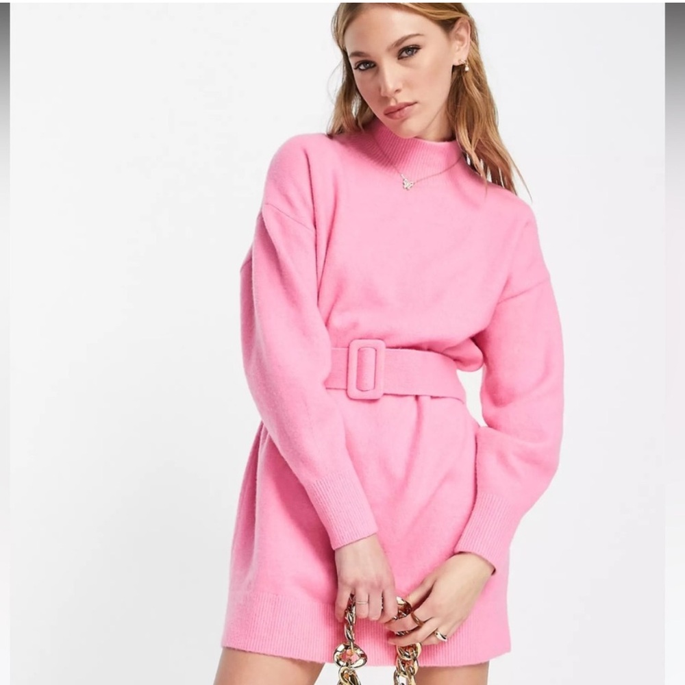 & Other Stories DARK pink sweater dress, NWT